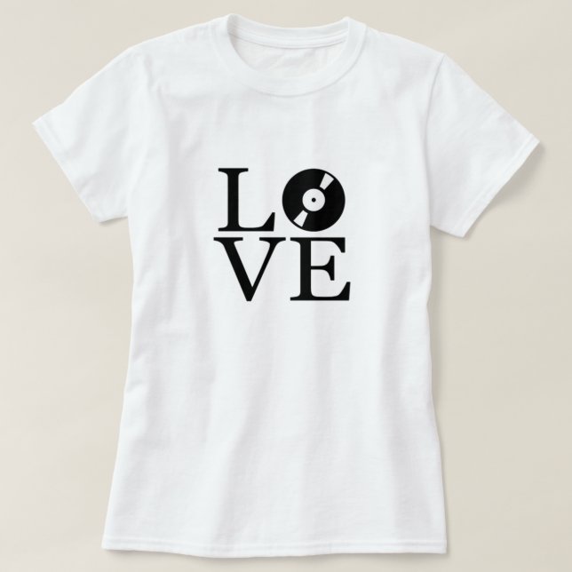 I Love Music T-Shirt (Design Front)