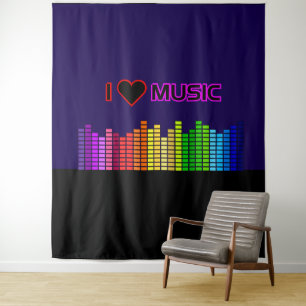 I Love Music Tapestry