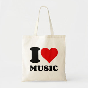 I love music tote bag