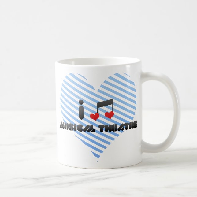 I Love Musical Theatre Coffee Mug (Right)