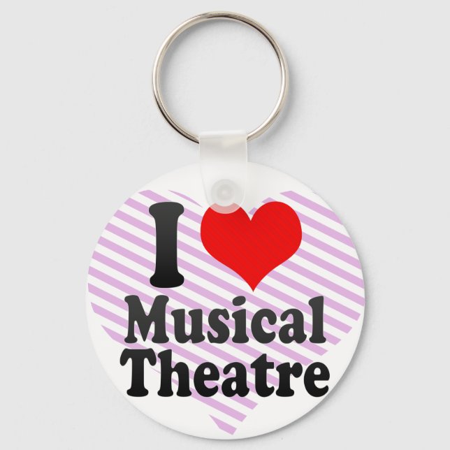 I love Musical Theatre Key Ring (Front)