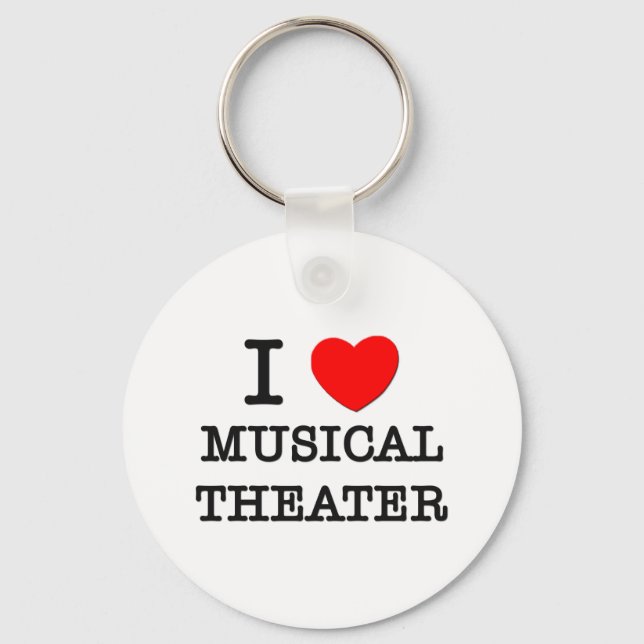 I Love Musical Theatre Key Ring (Front)