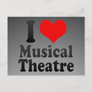 I love Musical Theatre Postcard