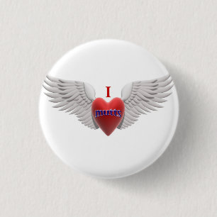 I Love Mutts Button