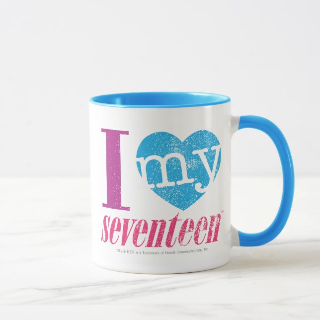 I Love My 17 Aqua Mug (Right)