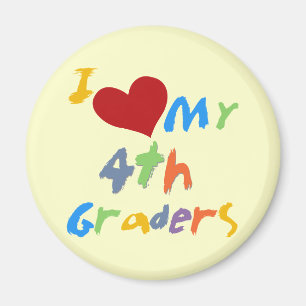 I Love My 4th Graders Tshirts and Gifts Magnet