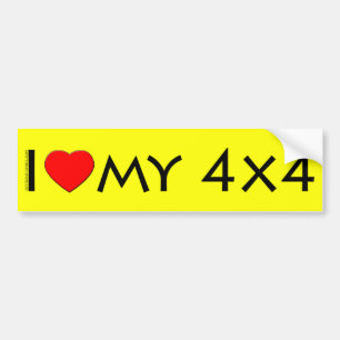 I love my 4x4 Bumper Sticker