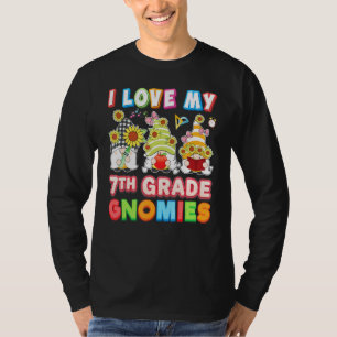 I Love My 7th Grade Gnomies Seventh Kid Student Te T-Shirt