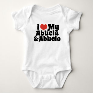 I Love My Abuela and Abuelo Baby Bodysuit