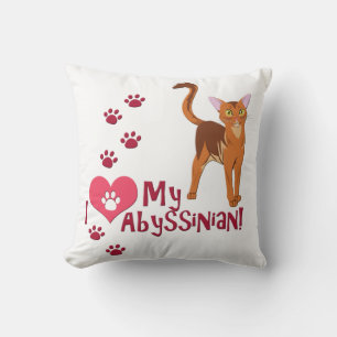 I Love My Abyssinian! Cushion