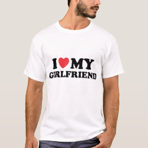 I Love My Actress Girlfriend Funny Boyfriend Valen T-Shirt