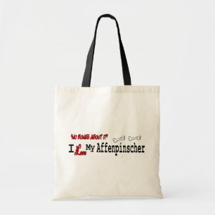 I Love My Affenpinscher Tote Bag