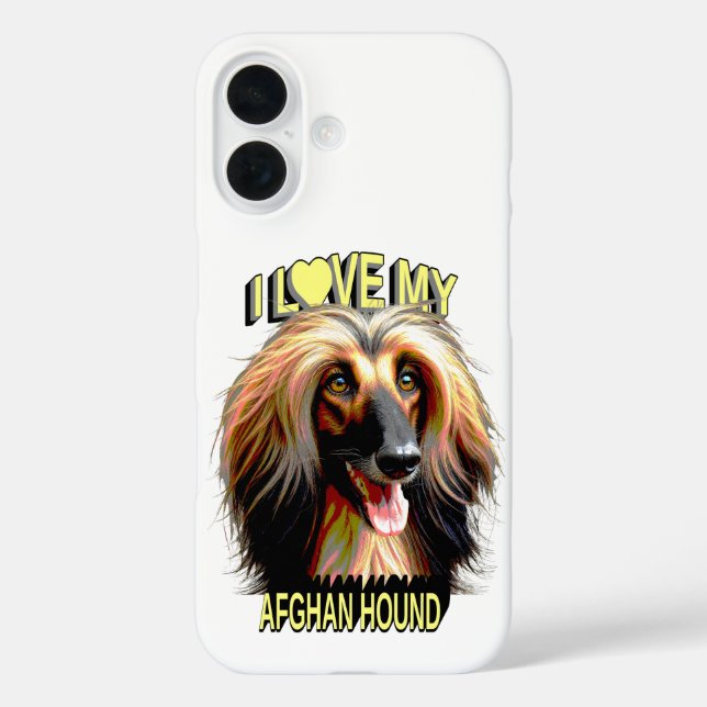 I Love My Afghan Hound – Elegant Dog Lover Design Case-Mate iPhone Case (Back)