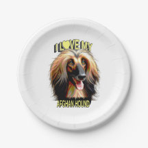 I Love My Afghan Hound – Elegant Dog Lover Design