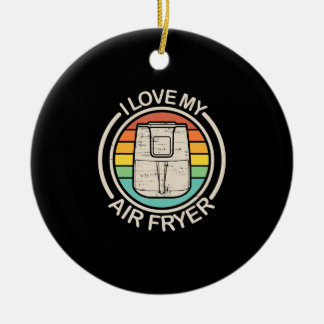 I Love My Air Fryer Gift Cool Cooking Lovers gift Ceramic Tree Decoration