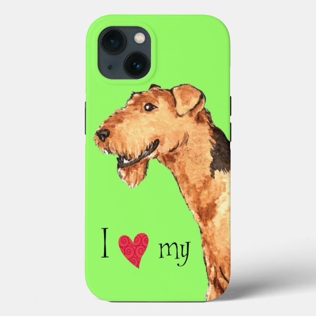 I Love my Airedale Case-Mate iPhone Case (Back)