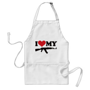 I Love My AK47 Standard Apron