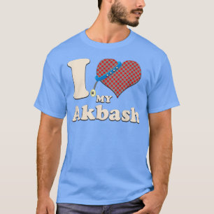 I Love My Akbash Heart Dog Owner T-Shirt