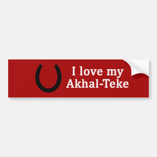 I Love My Akhal-Teke Horse Bumper Sticker