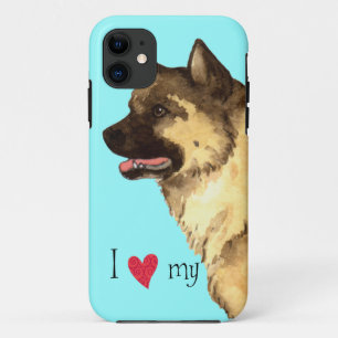 I Love my Akita iPhone 11 Case