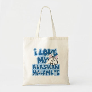I Love My Alaskan Malamute Bag