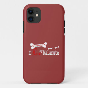 I Love My Alaskan Malamute Case-Mate iPhone Case