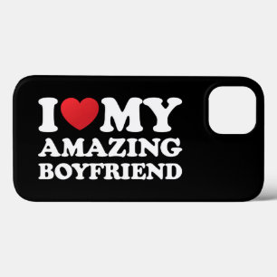 I Love My Amazing Boyfriend I Heart My Hot Bf iPhone 13 Case