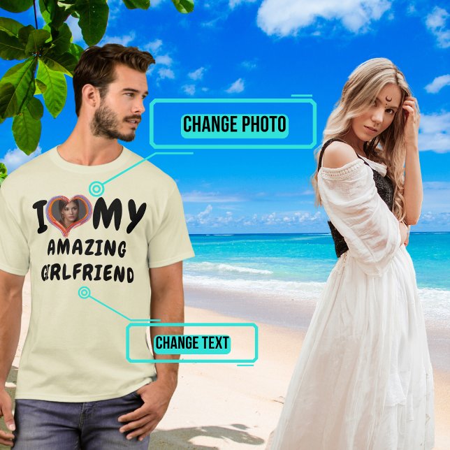 I Love My Amazing Girlfriend T-Shirt (Show your girlfriend just how much she means to you with this statement of true love. )