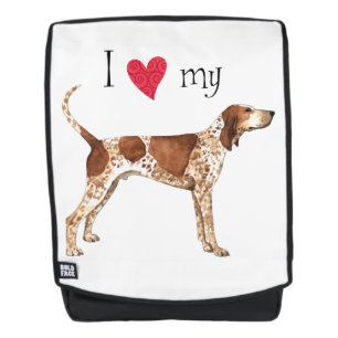 I Love my American English Coonhound Backpack