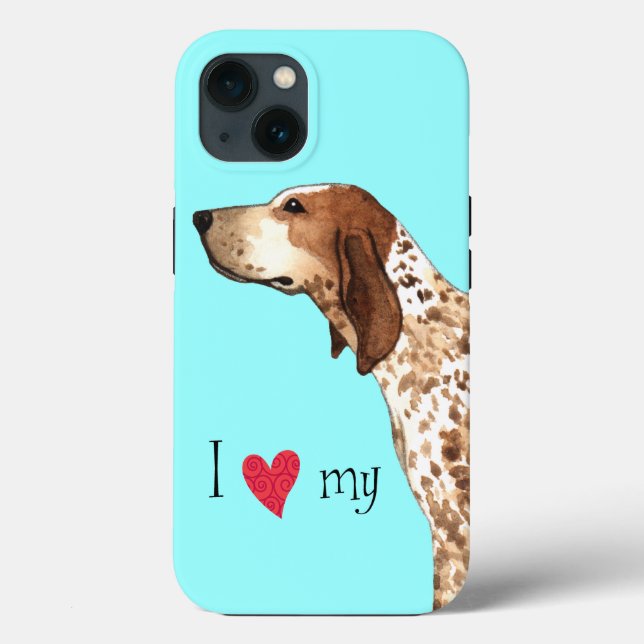 I Love my American English Coonhound Case-Mate iPhone Case (Back)