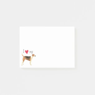 I Love my American Foxhound Post-it Notes