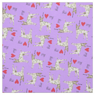 I Love my American Hairless Terrier Fabric