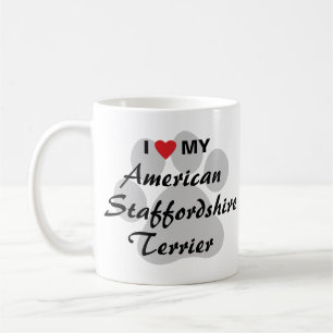 I Love My American Staffordshire Terrier Coffee Mug
