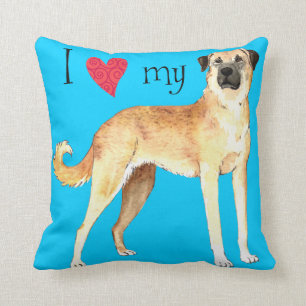 I Love my Anatolian Shepherd Cushion