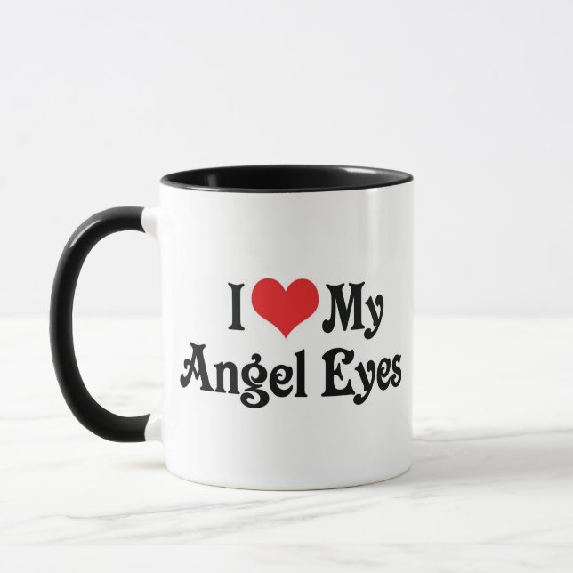 I Love My Angel Eyes Mug (Left)