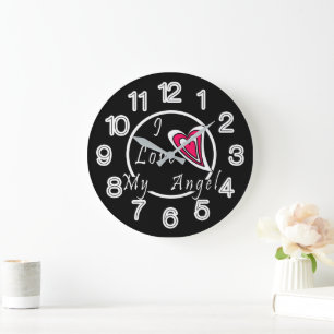 I love my Angel Large Clock