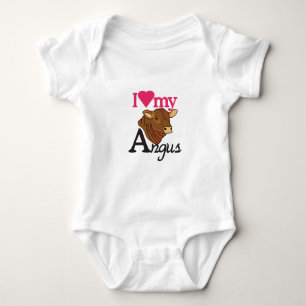 I Love My Angus Baby Bodysuit