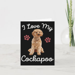 I Love My Apoo Dog Mum Funny Quote Pet Owner Art G Card