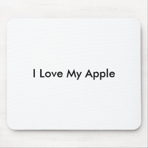 I Love My Apple -Mousepad Mouse Pad
