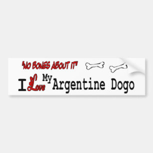 I Love My Argentine Dogo Bumper Sticker