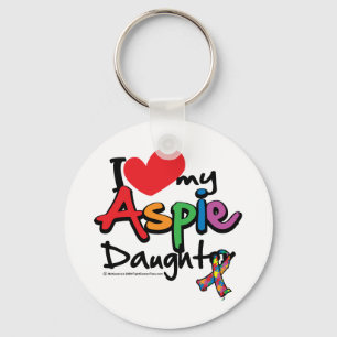 I Love My Aspie Daughter Key Ring
