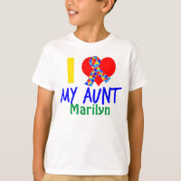 I Love My Aunt Autism Awareness Kids