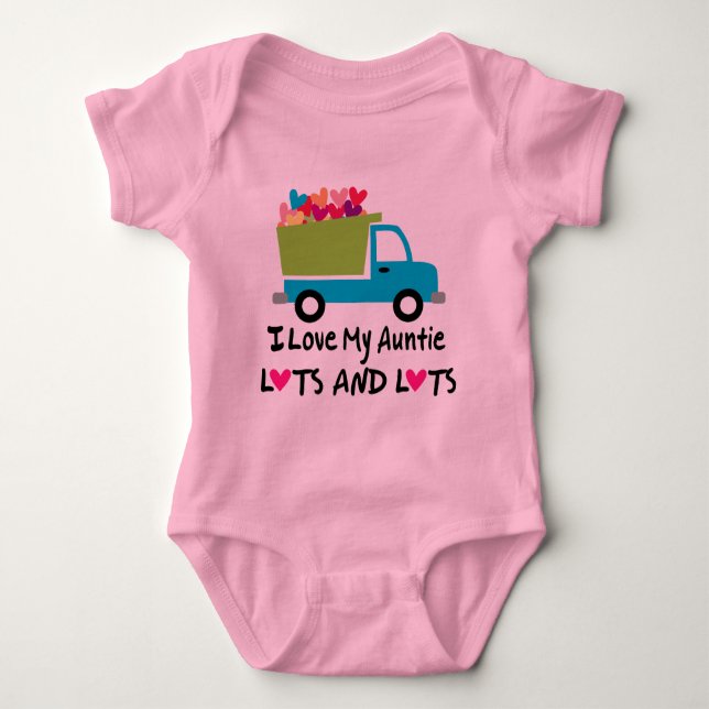 I Love My Aunt Gift Baby Bodysuit (Front)