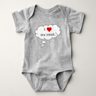 I Love My Aunt Thought Bubble Baby Bodysuit