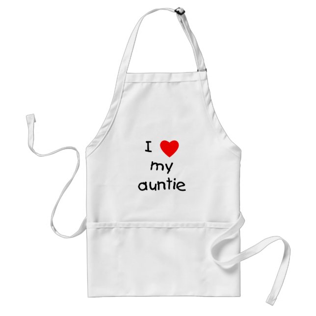 I Love My Auntie Standard Apron (Front)