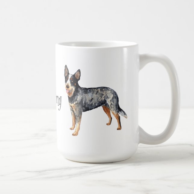 I Love my Australian Cattle Dog Coffee Mug (Right)