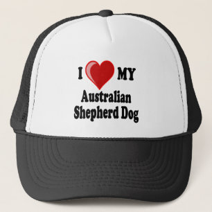 I Love My Australian Shepherd Dog Trucker Hat