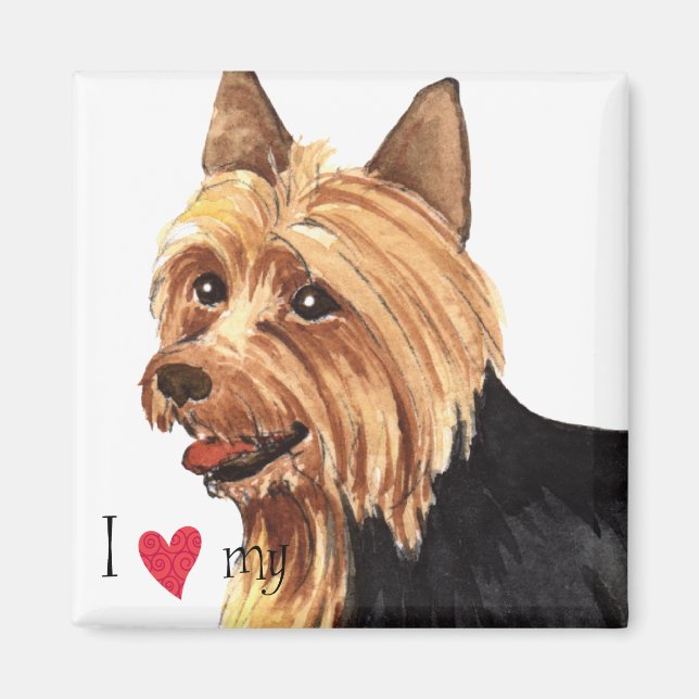 I Love my Australian Terrier Magnet (Front)