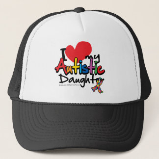 I Love My Autistic Daughter Trucker Hat