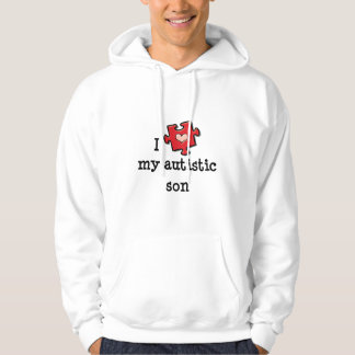 I Love My Autistic Son Hooded Sweatshirt